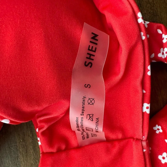 SHEIN Red Bikini Top - size S - Picture 2 of 2
